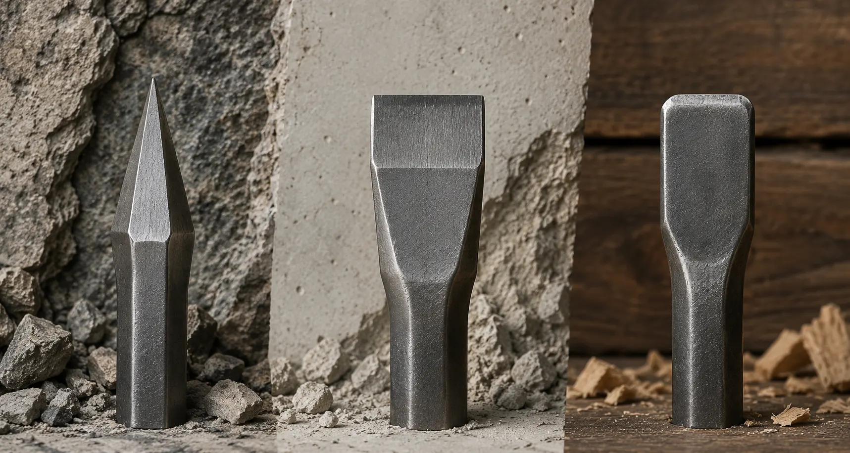 Moil Point vs Flat Chisel vs Blunt Tool: Which One Should You Use?