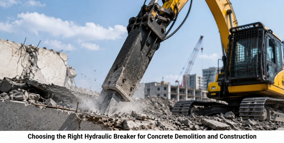 Choosing the Right Hydraulic Breaker for Concrete Demolition and Construction