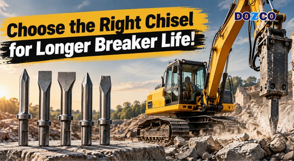 Why Choosing the Right Chisel Extends the Life of Your Rock Breaker